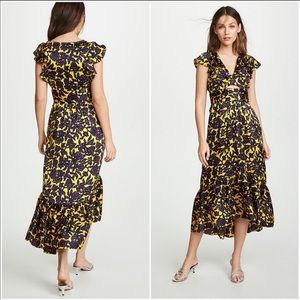 A.L.C Silk Valencia floral dress size 4 NWT